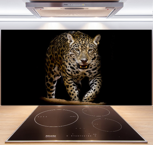 Crédence en verre avec motif Jaguar