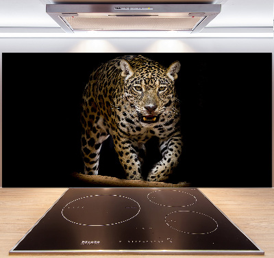 Crédence en verre avec motif Jaguar