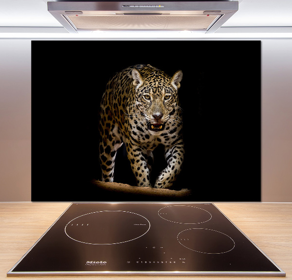 Crédence en verre avec motif Jaguar