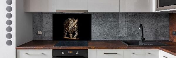 Crédence en verre avec motif Jaguar