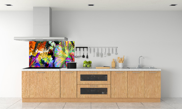 Crédence de cuisine Fleurs et papillons