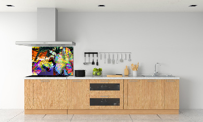 Crédence de cuisine Fleurs et papillons