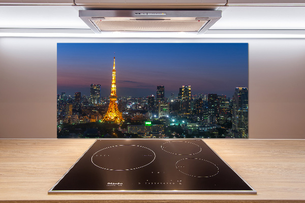 Crédence en verre avec motif Tour de Tokyo