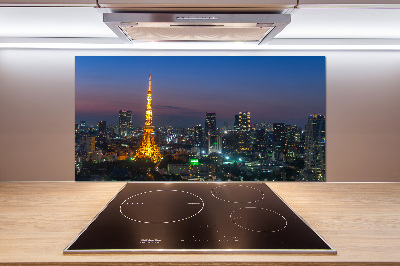 Crédence en verre avec motif Tour de Tokyo