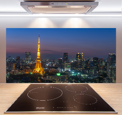 Crédence en verre avec motif Tour de Tokyo