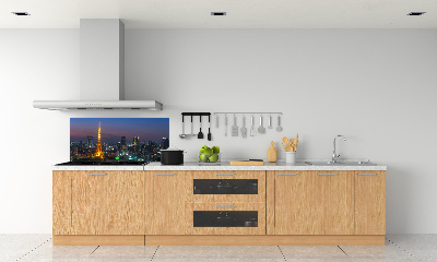 Crédence en verre avec motif Tour de Tokyo