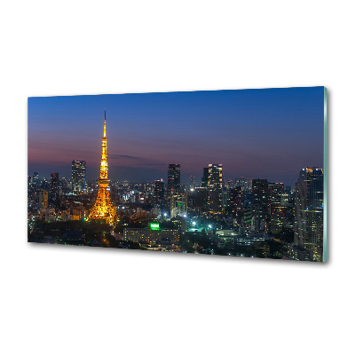 Crédence en verre avec motif Tour de Tokyo