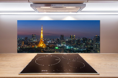 Crédence en verre avec motif Tour de Tokyo