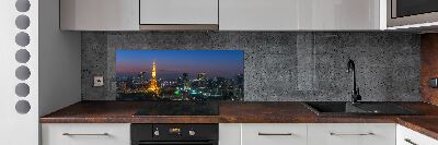 Crédence en verre avec motif Tour de Tokyo