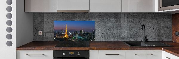Crédence en verre avec motif Tour de Tokyo
