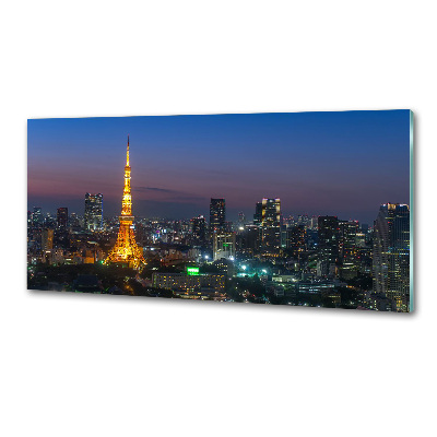 Crédence en verre avec motif Tour de Tokyo