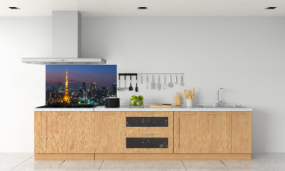 Crédence en verre avec motif Tour de Tokyo