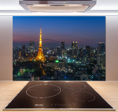 Crédence en verre avec motif Tour de Tokyo