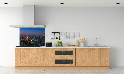 Crédence en verre avec motif Tour de Tokyo