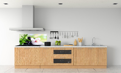 Crédence cuisine en verre trempé Fleur d'orchidée