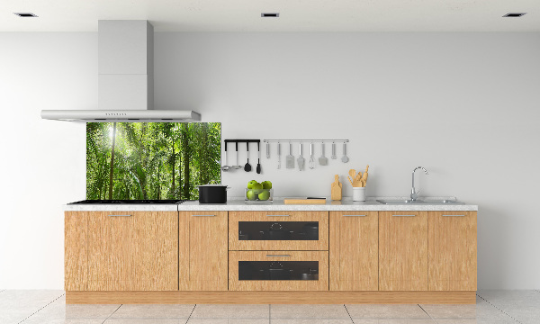 Crédence de cuisine en verre Forêt tropicale