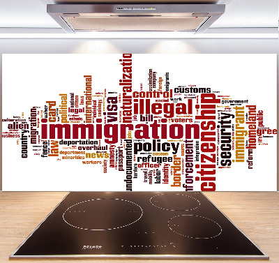 Crédence de cuisine Immigration