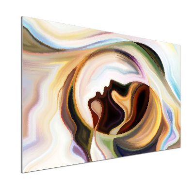 Crédence en verre avec motif Abstraction