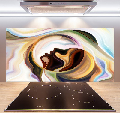 Crédence en verre avec motif Abstraction