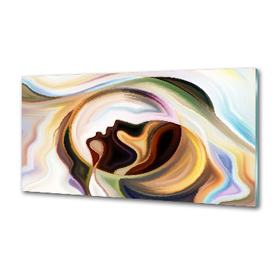 Crédence en verre avec motif Abstraction