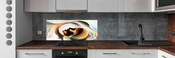 Crédence en verre avec motif Abstraction