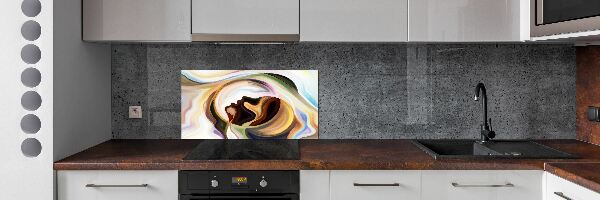 Crédence en verre avec motif Abstraction