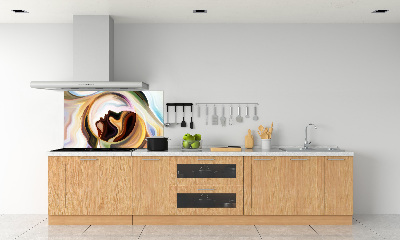 Crédence en verre avec motif Abstraction