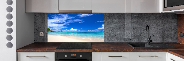 Crédence cuisine en verre Plage exotique