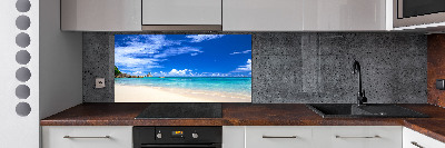 Crédence cuisine en verre Plage exotique