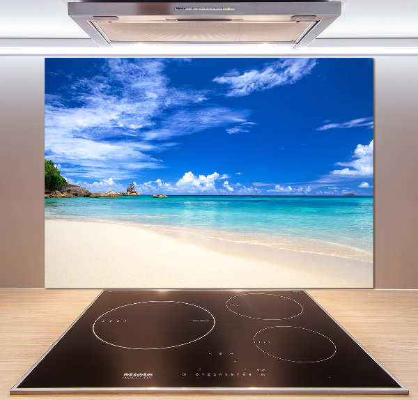 Crédence cuisine en verre Plage exotique