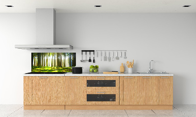 Panneau crédence cuisine Forêt au soleil