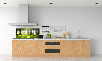 Panneau crédence cuisine Forêt au soleil