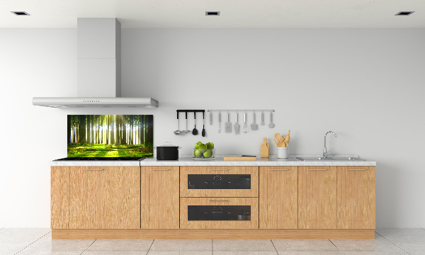Panneau crédence cuisine Forêt au soleil