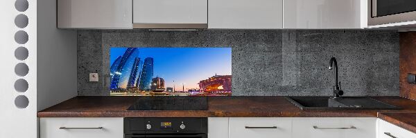 Panneaux muraux cuisine Les rues d'Abu Dhabi