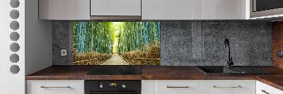 Panneau crédence cuisine Forêt de bambous