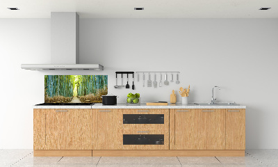 Panneau crédence cuisine Forêt de bambous