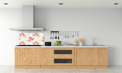 Crédence en verre cuisine Motif floral