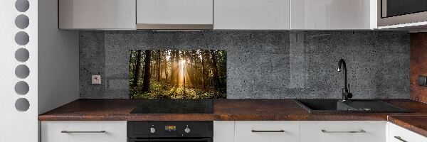 Crédence en verre avec motif Lumière du soleil