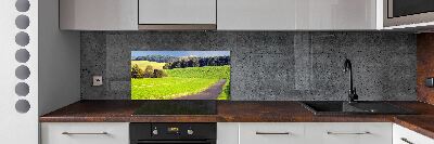 Panneau pour cuisine Route de campagne