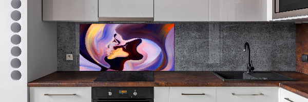 Crédence en verre cuisine Abstraction