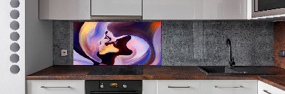 Crédence en verre cuisine Abstraction