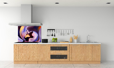 Crédence en verre cuisine Abstraction