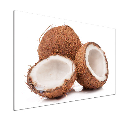 Crédence en verre cuisine Noix de coco