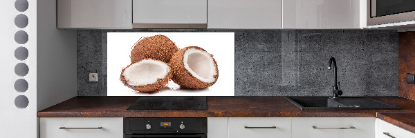 Crédence en verre cuisine Noix de coco