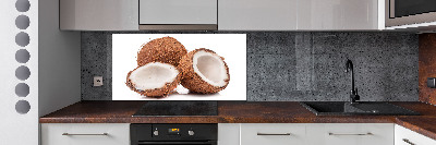 Crédence en verre cuisine Noix de coco