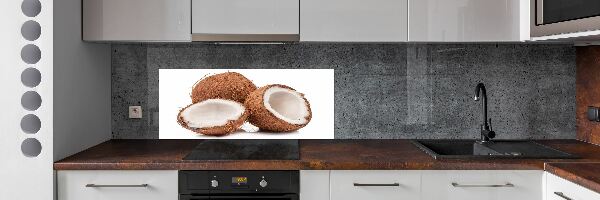 Crédence en verre cuisine Noix de coco