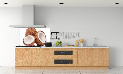 Crédence en verre cuisine Noix de coco