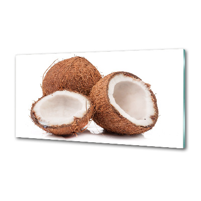 Crédence en verre cuisine Noix de coco