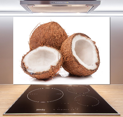 Crédence en verre cuisine Noix de coco