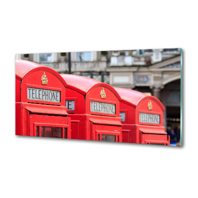Crédence en verre avec motif Cabine téléphonique